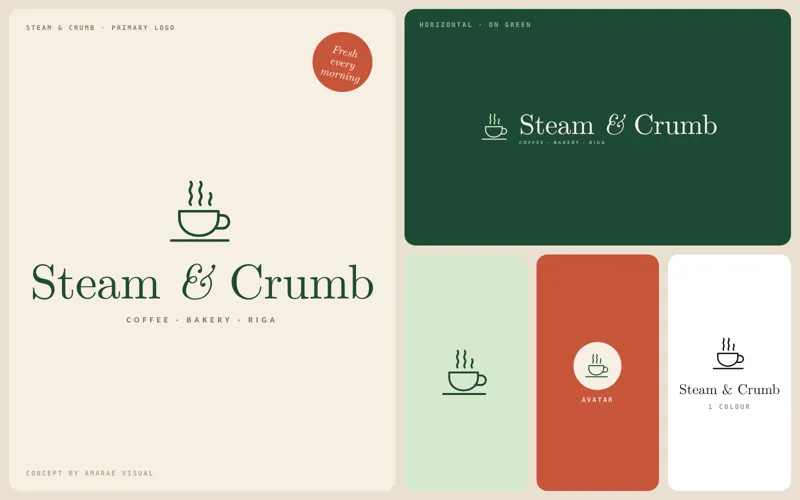 Steam & Crumb: логотип